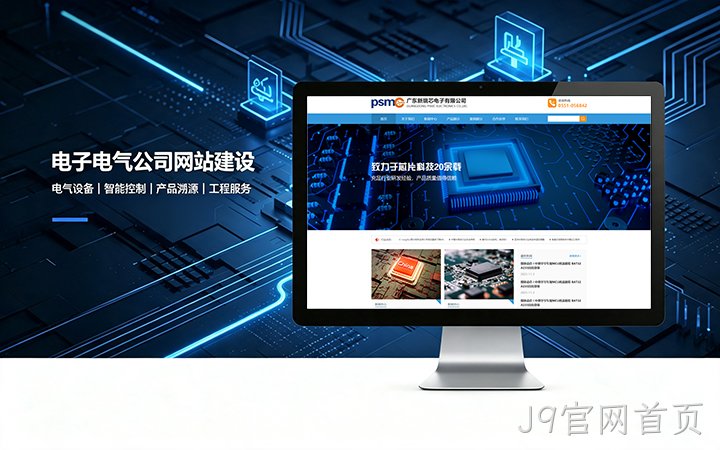 J9官网首页电子电气公司网站建设_电器元器件企业官网设计制作